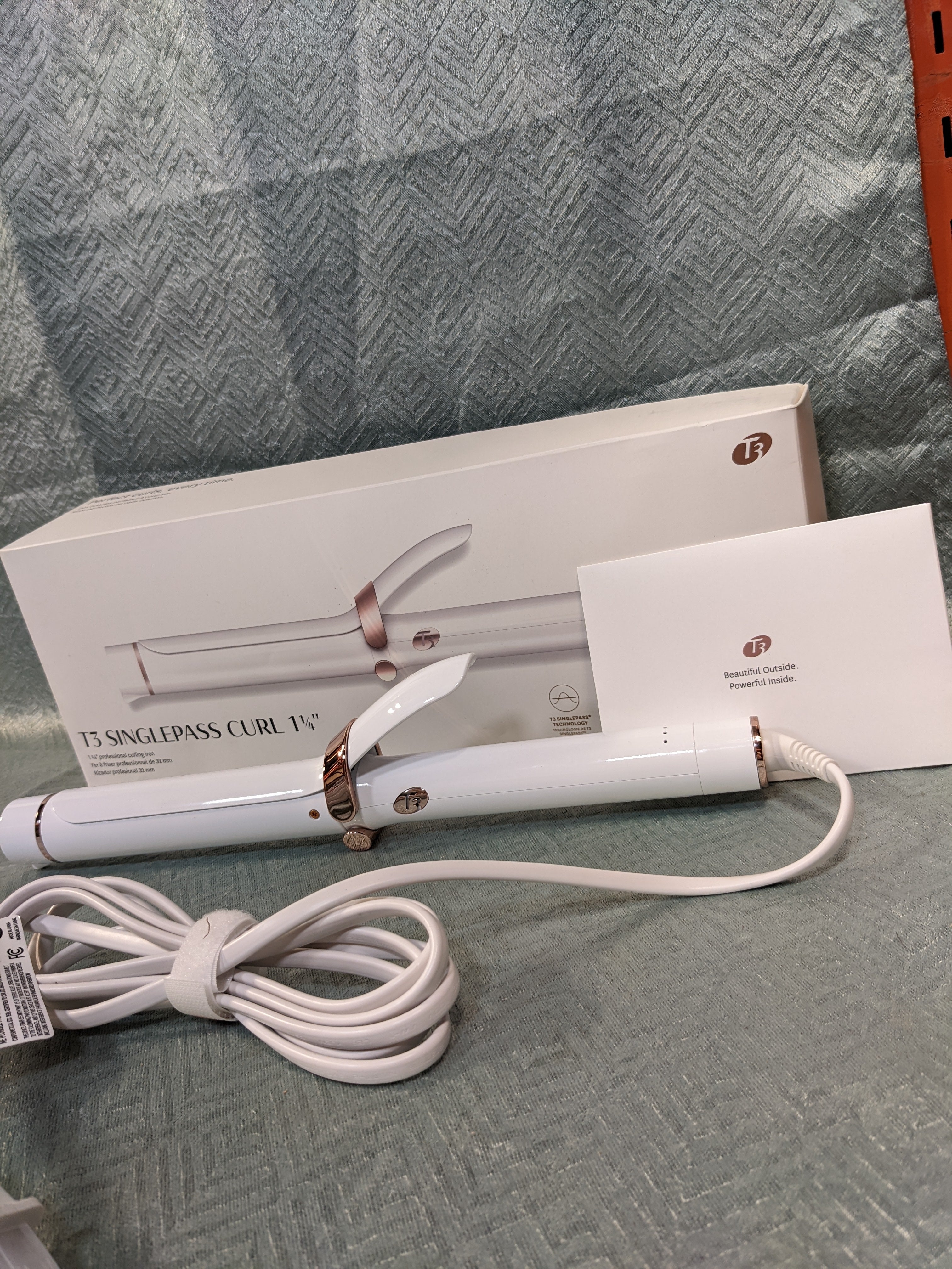 T3 - SinglePass Curl Professional Curling Iron Custom Blend Ceramic Curling and Styling Iron (7561881714926)